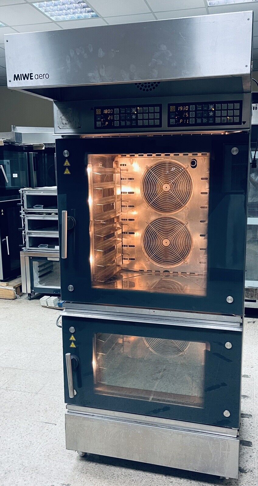 Bakery oven, Miwe aero e+ 8.064/4.0604, convection oven, built in 2013, used